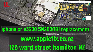 iphone xr not turning on, not charging, charging ic SN2600B1 replacement applefix new zealand