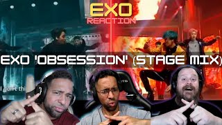 K-Pop Noobs React - EXO 'Obsession' (Stage Mix) | StayingOffTopic #exoobsession