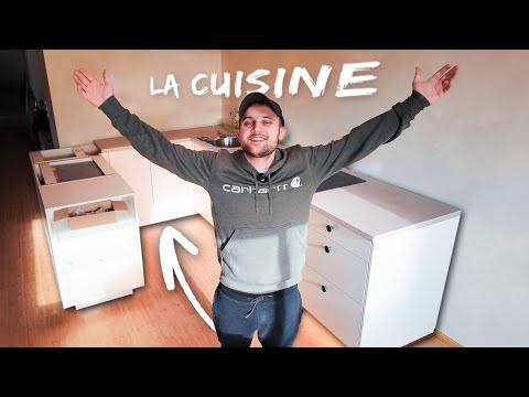 On pose ENFIN la cuisine ! C'est bientôt la fin..