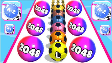 A-Z Run - 2048 ABC Runner | All Levels Gameplay Walkthrough Part 14 | Maxl Lvl 207-223 (Android,iOS)