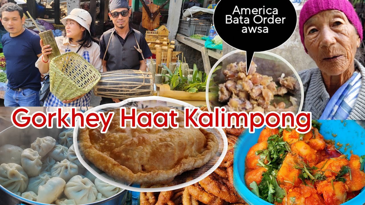 Gorkhey Haat Kalimpong. America bata pni Order Awsa haray Bari ko Kinema.