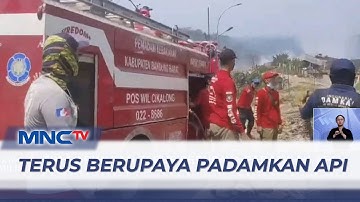Tim Gabungan terus Berupaya Padamkan Api di TPA Sarimukti, Bandung - LIS 12/09