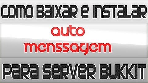 [Tutorial] AutoMsg - Mensagem automática para server bukkit