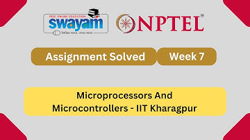 Microprocessors and Microcontrollers Week 7 || NPTEL ANSWERS 2025 #nptel #nptel2025 || #myswayam