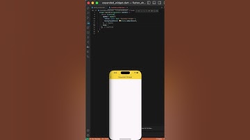 Flutter expanded widget
