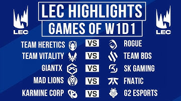 LEC Highlights ALL GAMES Week 1 Day 1 | LEC Winter 2025