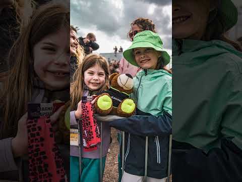 We found the cutest Kawasaki fan at the Tour de France 
