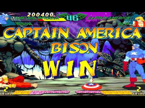 Marvel Super Heroes vs Street Fighter ( Arcade ) - Captain America / M. Bison ( Apr 9 , 2016 )