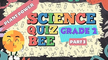 Science Quiz bee for Grade 2 | Quiz 3 | Plant Power | Quiz by brainYs