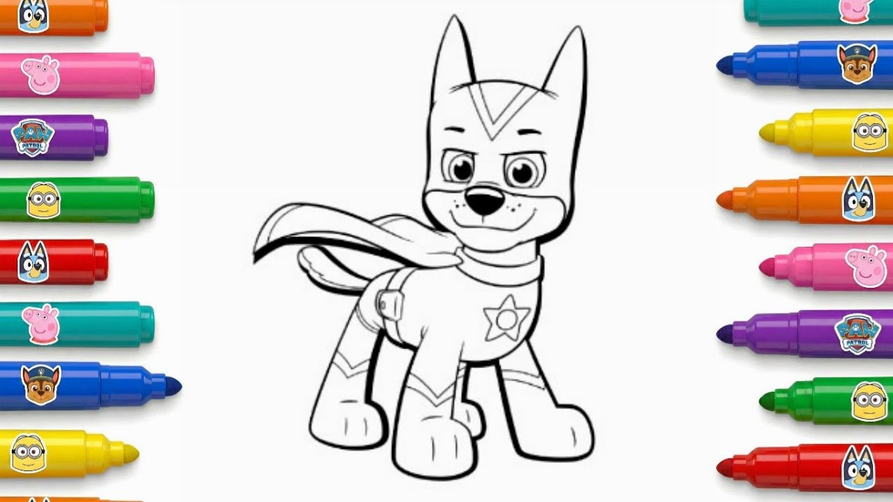 Learn How to Draw Paw Patrol for Kids | Coloring Pages 🐶🖍️