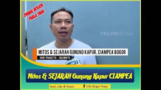 Mitos & Sejarah Gunung Kapur Ciampea