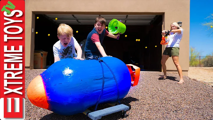 Babysitter Showdown Part 3! The Giant Nerf Dart, a...