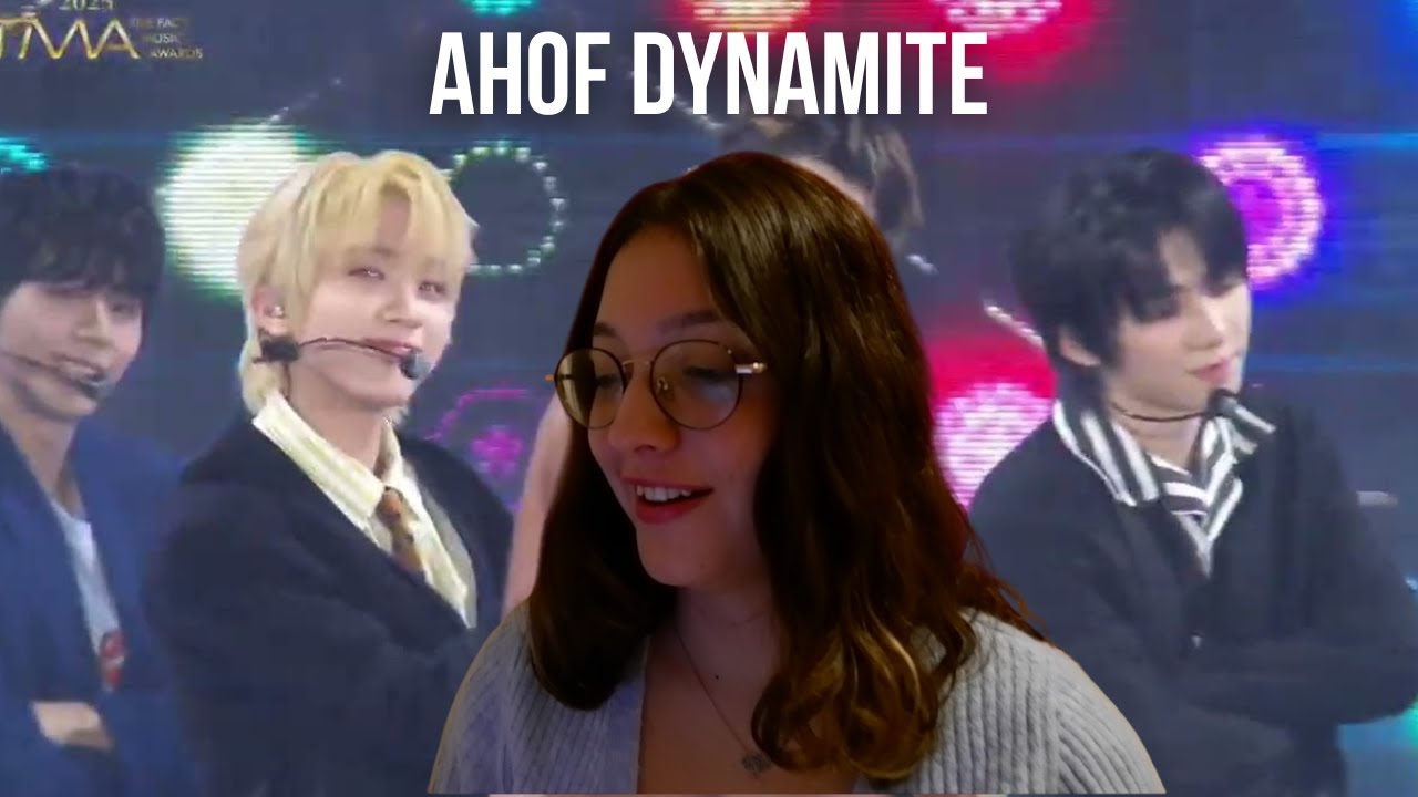 AHOF 아홉 - DYNAMITE BY BTS | TMA 2025 FULL PERFORMANCE REACTION