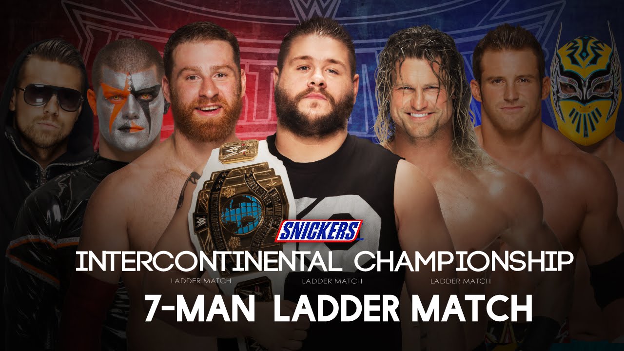 WWE Wrestlemania 32 7 Man Ladder Match (IC Championship) WWE 2K16