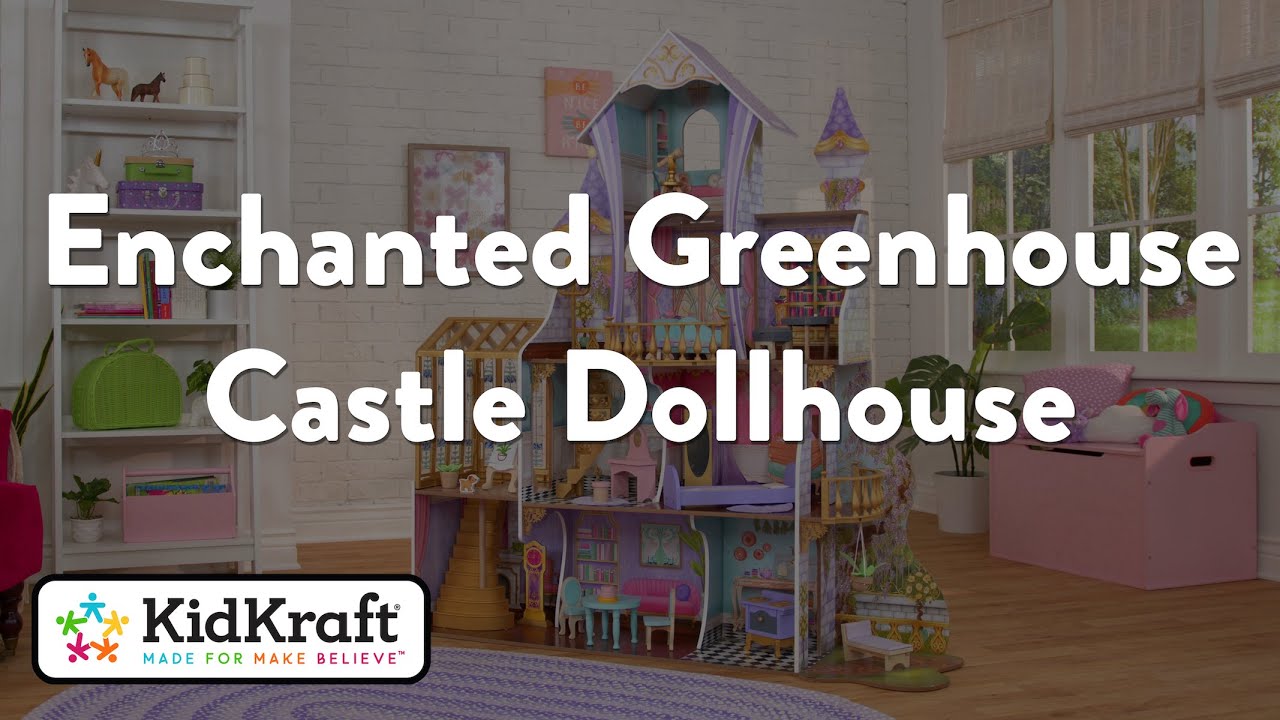 Enchanted Greenhouse Castle KidKraft Wooden Dollhouses YouTube