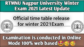 RTMNU Winter Exam 2021 Latest Update|Exam Is Conducted In Online Mode 100%|Web Based|🥳🥳