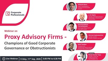 Proxy Advisory Firms   Champions of Good Corporate Governance or Obstructionists