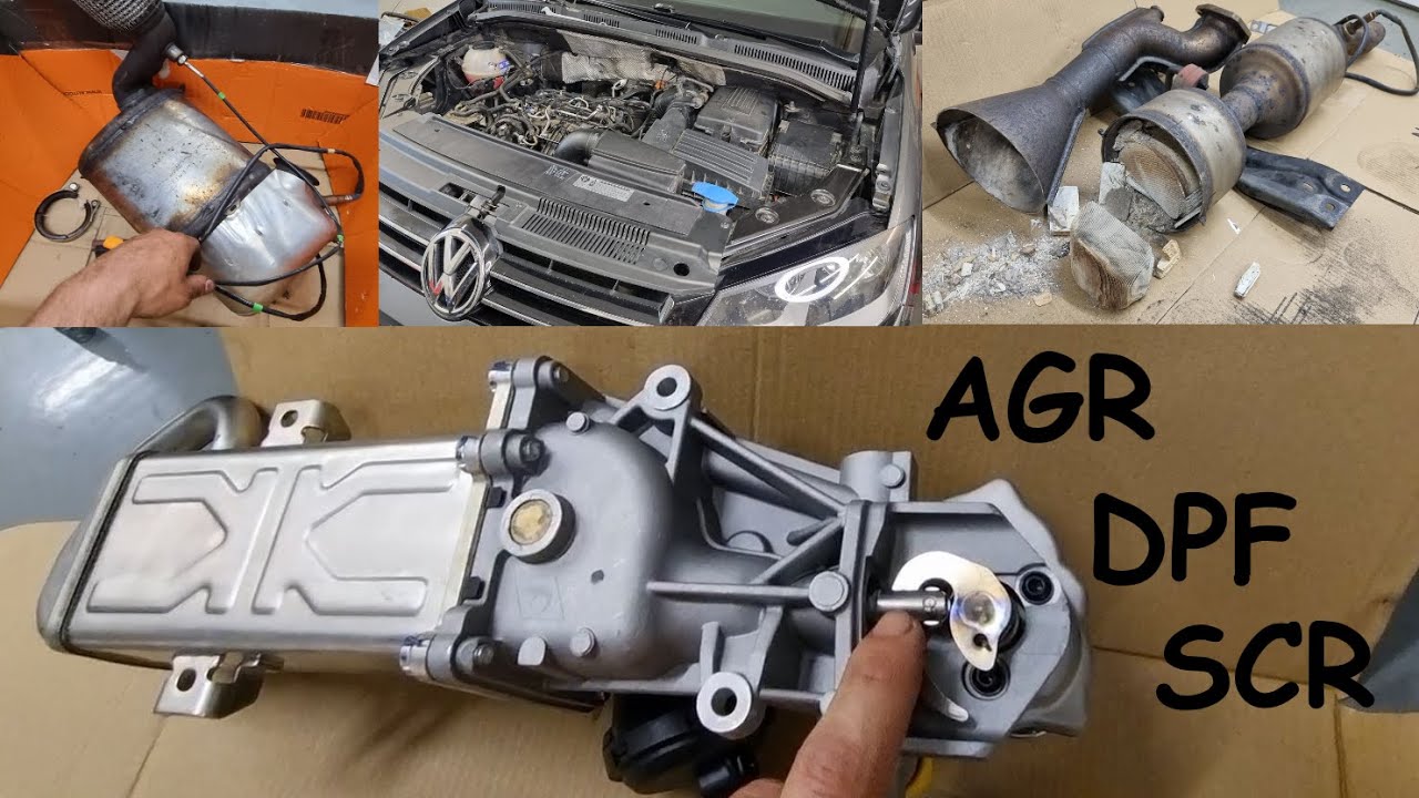 AGR wechseln VW Sharan 7N 2.0TDI Kühlmittelverlust -DPF reinigen SCR Kat  gebrochen