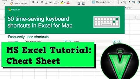 ⌨️ 50 Excel Shortcuts for Mac Users | Microsoft Cheat Sheet Walkthrough