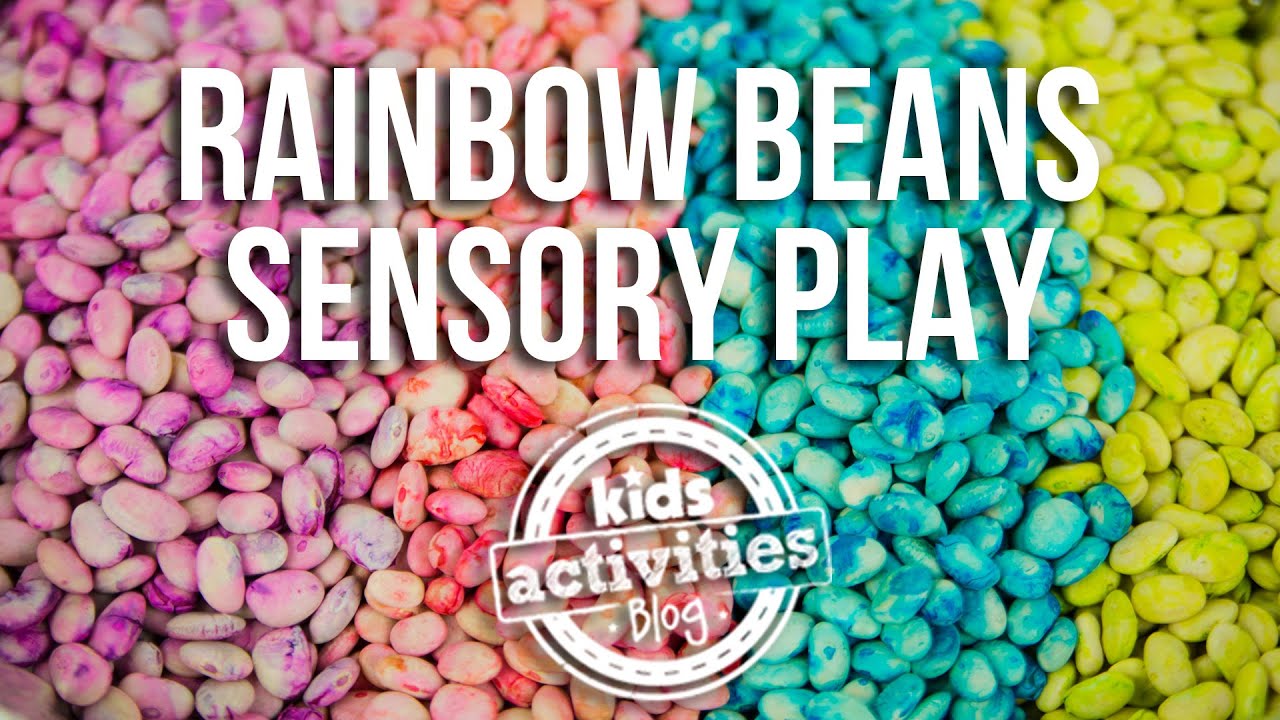 Rainbow Beans Sensory Play YouTube