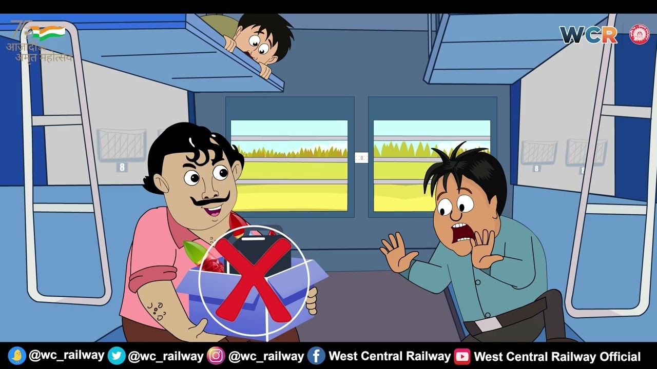 WCR l  Don't carry inflammable items during a train journey.