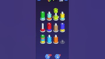 Nut Sort Puzzle Game 216 | #puzzle #game #puzzlegame #gamechallenge #gaming #gameplay #freefire  #ff