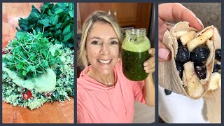 WHAT I ATE TODAY AS A 51 YEAR OLD  FIVE YEAR RAW VEGAN  WITH RECIPES