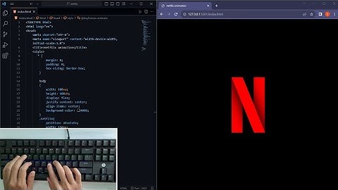 ASMR Programming - Netflix logo animation  | no talking