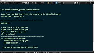 How to check Leap year using with C language.