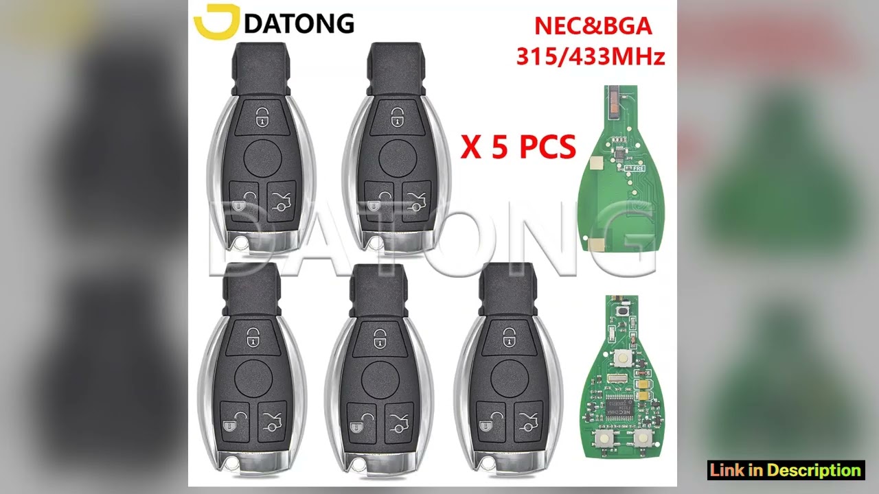 Datong World 5PCSLOT Car Remote Key For Mercedes Benz A C E S Class 315MHz 433MHz NECBGA