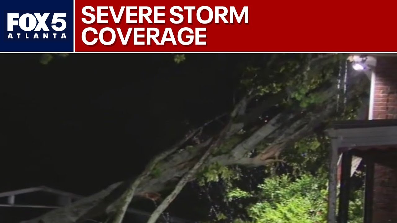A look at storm damage in North Georgia on Thursday | FOX 5 News - YouTube