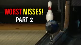 Proof that pro bowlers are human PART 2... Worst bowling misses