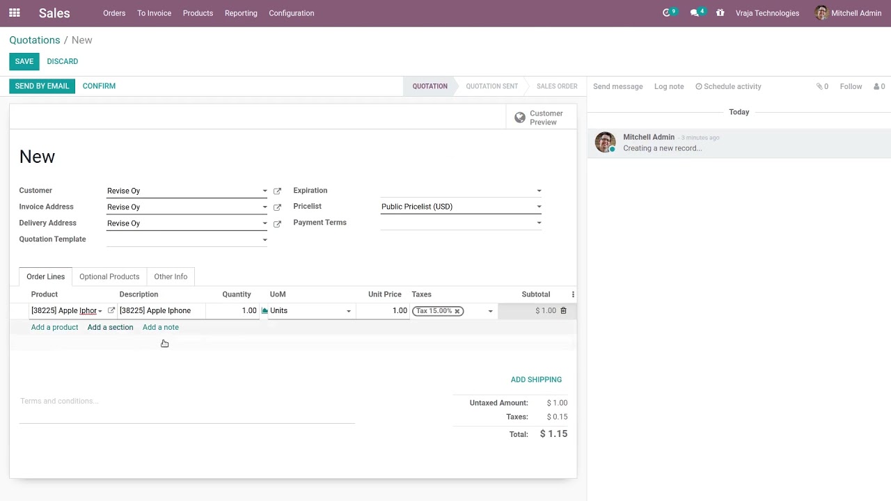 Unifaun Odoo Integration (Backend : Pickup Process + Generate Label)