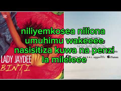 Lady Jaydee Siri Yangu Lyrics Video