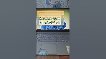 HOW TO OPEN MS WORD WITH SHORTCUT KEY #shorts #youtubeshorts #shortvideo