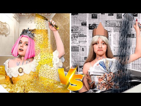 Видео: Богатая vs Бедная принцесса Челлендж!