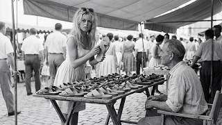 Nobody Stopped at His Market Table —Then Brigitte Bardot Walked Over Barefoot and Everything Changed