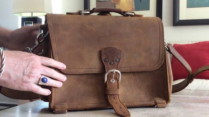 Two knock off Saddleback Leather briefcases. Analysis. 