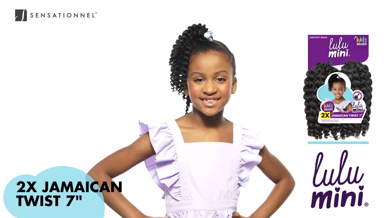 Sensationnel Crochet Braids Lulu Mini Kids Pre-Looped 2X Jamaican