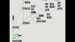 Max/MSP glitchy feedback delay#1