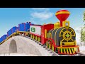 Santas gift delivery  train cartoon for kids  choo choo train kidss