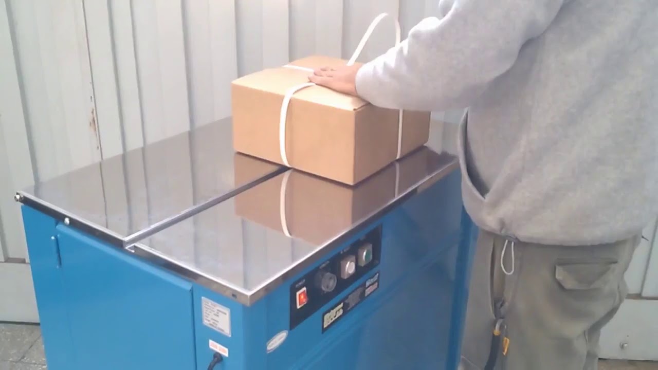 TRANSPAK TP 201 Semi Auto Strapping Machine mp4 - YouTube