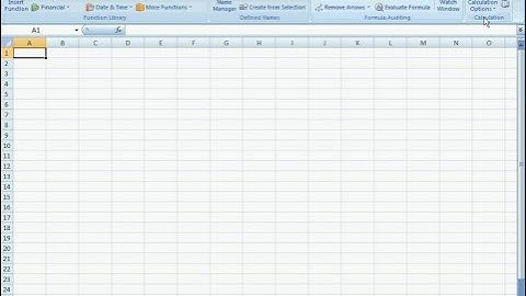 Introduction to Excel 2007, part 2