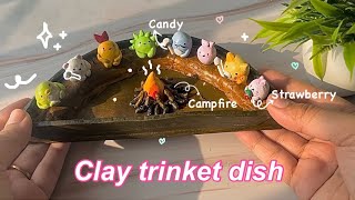 A get together campfire |  DIY cute Clay trinket dish|