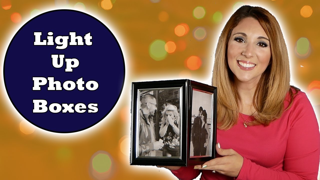 Light Up Photo Boxes DIY Luminary Tutorial Last Minute Gift YouTube
