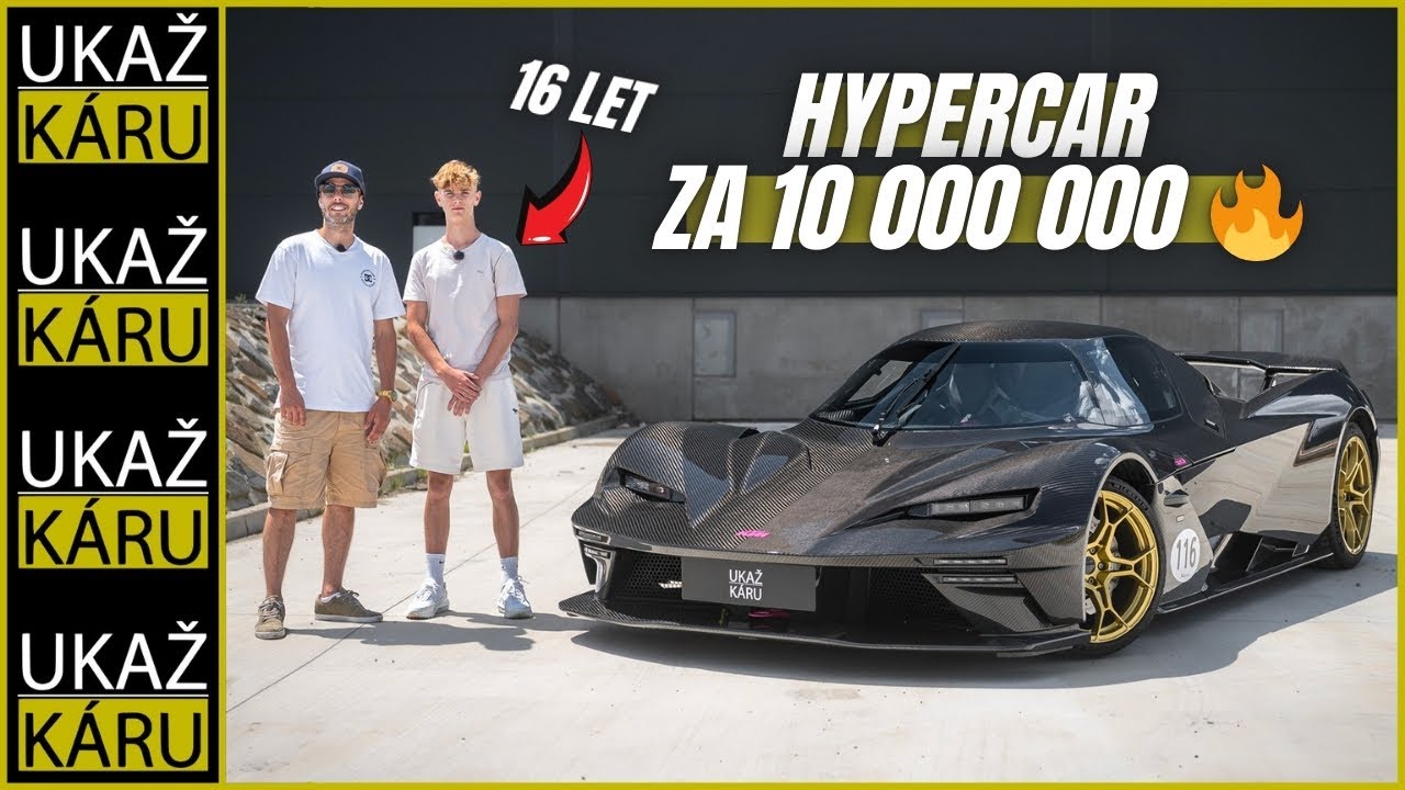 4K | 16 LETEJ TÝPEK A KARBONOVÁ HYPERKÁRA VYROBENÁ V ČR | @czech_batman