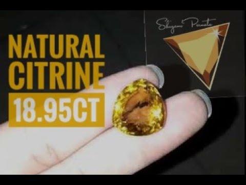 batu CITRINE | kecubung kuning. 