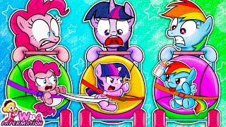 [ANIMATION] MY LITTLE PONY Brewing Cute Baby ALL COMPLIATION : 👶Baby Factory Cartoon | 재미있는 스톱 모션 만화