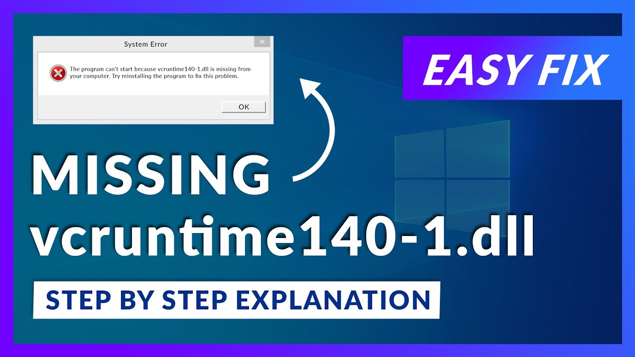 Vcruntime140 1 Dll Download For Free On Sts