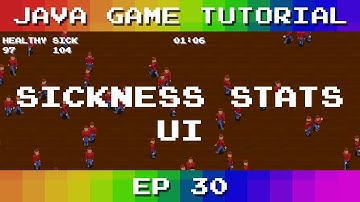 Java Game Tutorial: Ep 30 - Sickness Stats UI